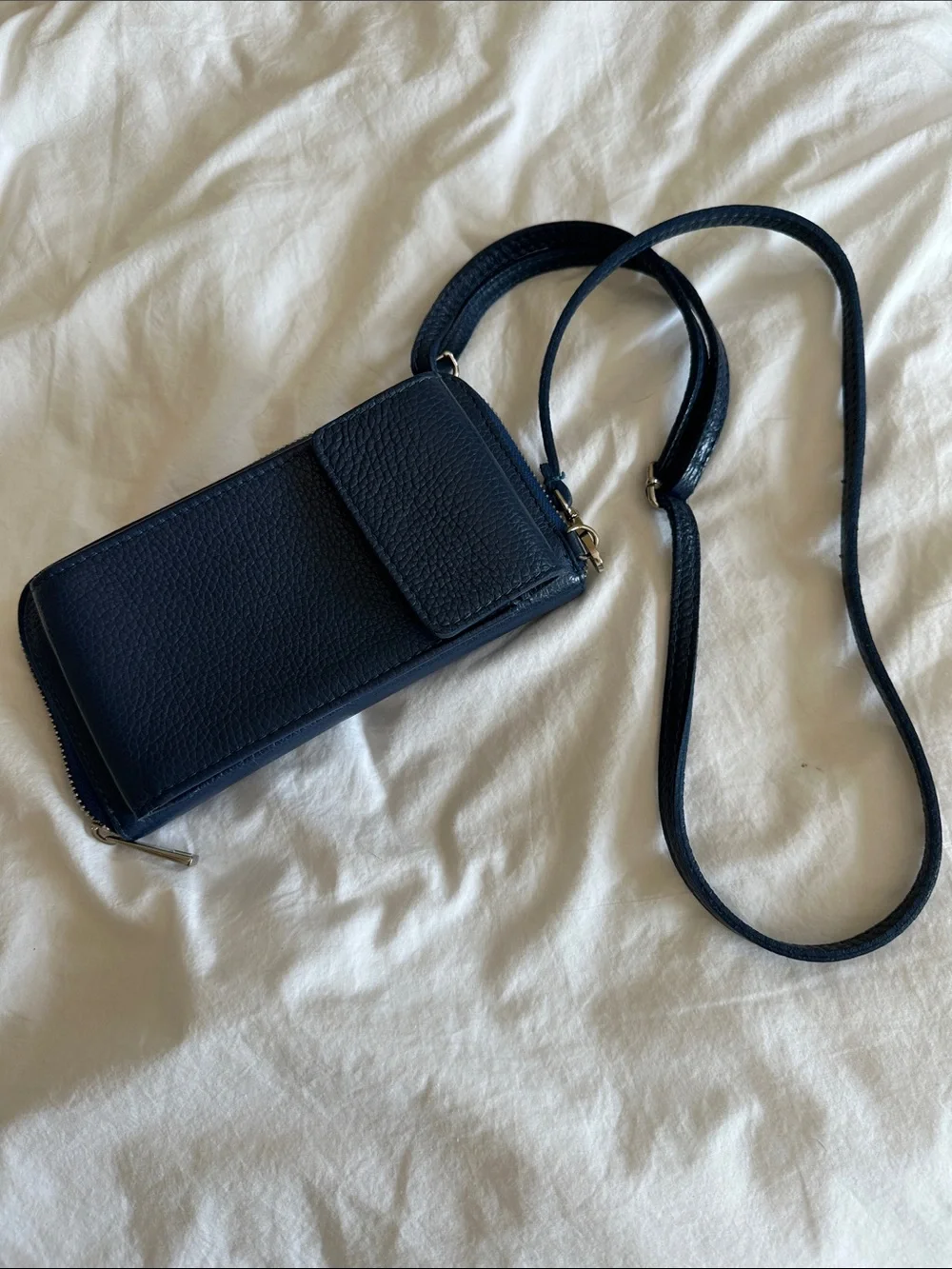 Gorgeous Real Leather Crossbody Phone Wallet from Italy!